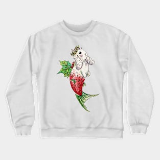 Holly Fairy Mermaid Bunny Crewneck Sweatshirt